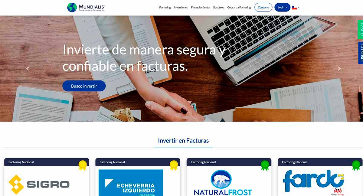 Adelanto pago de facturas para PYMES