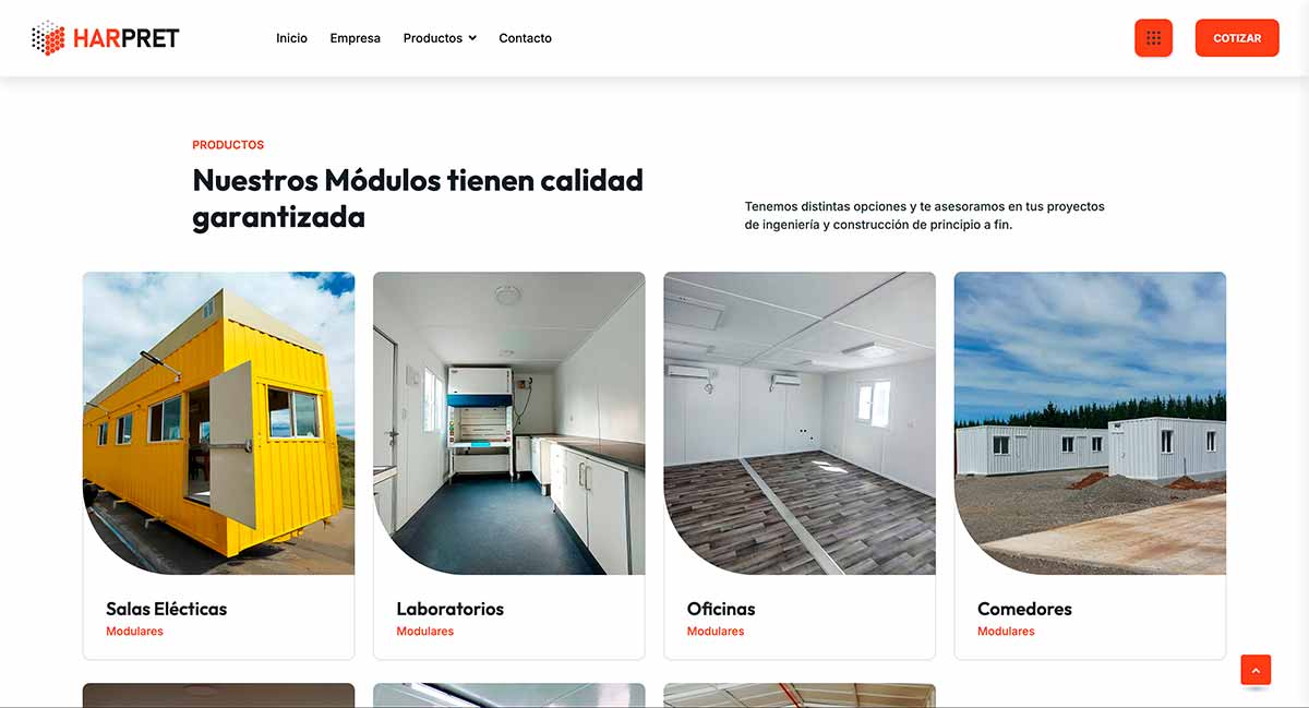 Galpones modulares en Chile